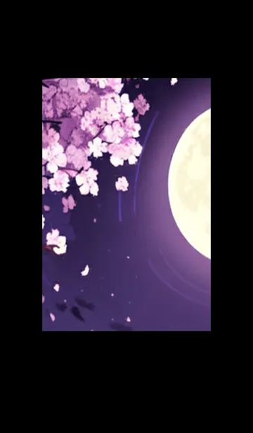 [LINE着せ替え] 月光夜桜#CaA126。の画像1