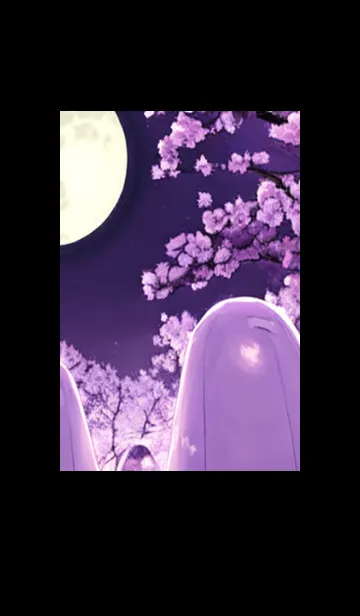 [LINE着せ替え] 月光夜桜#CaA125。の画像1