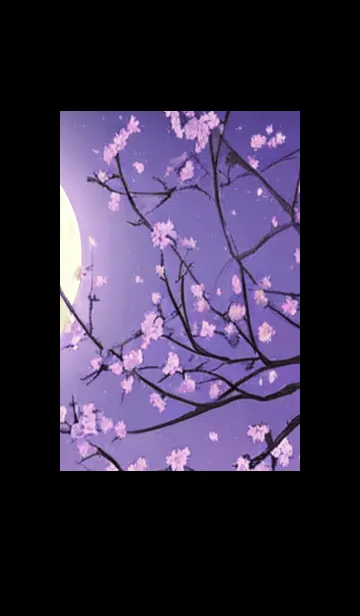 [LINE着せ替え] 月光夜桜#CaA123。の画像1