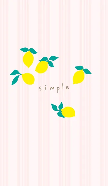 [LINE着せ替え] レモン シンプルかわいい19の画像1