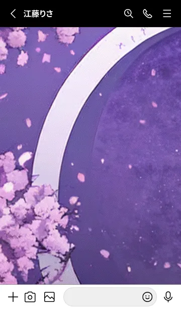 [LINE着せ替え] 月光夜桜#CaB318。の画像2