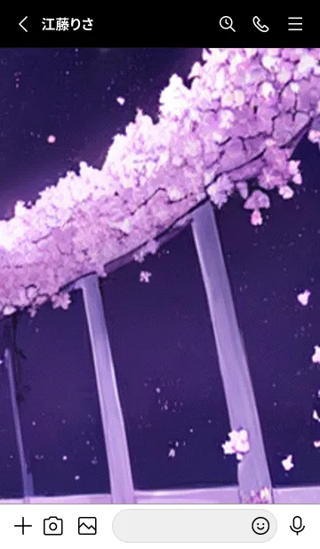 [LINE着せ替え] 月光夜桜#CaB317。の画像2