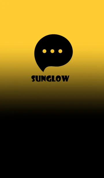 [LINE着せ替え] Black & Sunglow Theme V3 (JP)の画像1