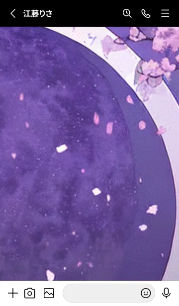 [LINE着せ替え] 月光夜桜#CaB314。の画像2