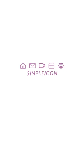 [LINE着せ替え] SIMPLE ICON -WHITE- 21の画像1