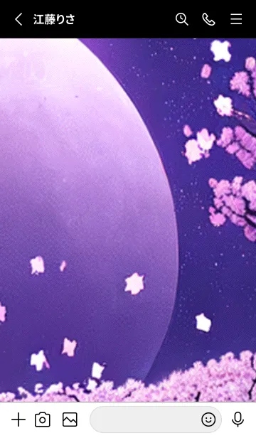 [LINE着せ替え] 月光夜桜#CaC16。の画像2