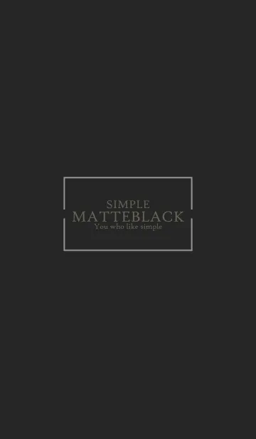 [LINE着せ替え] MATTE BLACK-SIMPLE 13の画像1