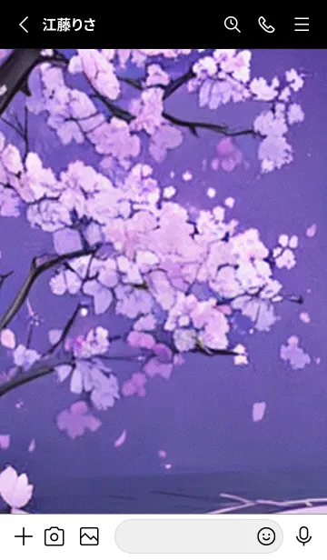 [LINE着せ替え] 月光夜桜#CaC12。の画像2