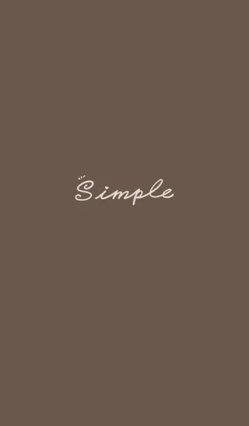 [LINE着せ替え] Simple Color J-Brown (Br2)の画像1