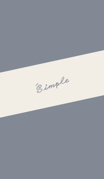 [LINE着せ替え] Simple Lines J-Grey Indigo (bro2)の画像1