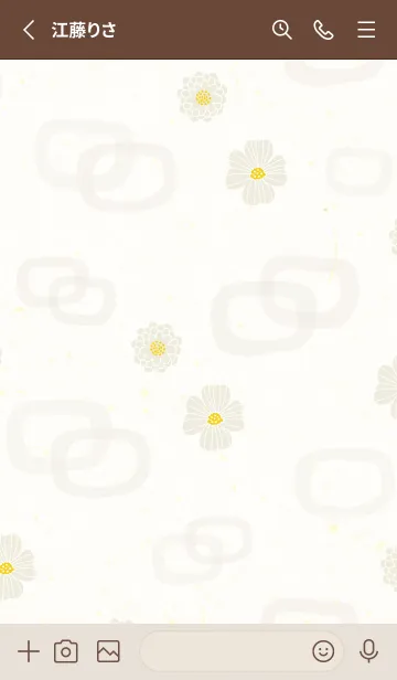 [LINE着せ替え] 花と輪28の画像2