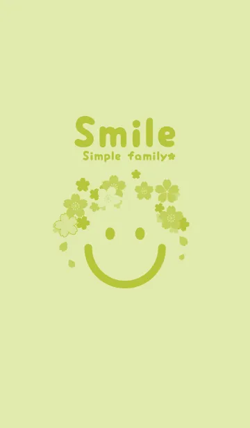 [LINE着せ替え] スマイル＆桜 若芽の画像1