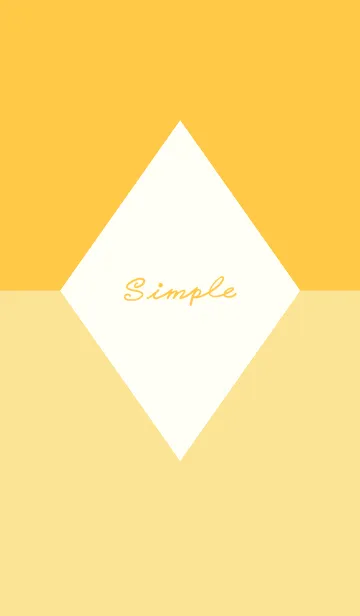 [LINE着せ替え] Simple Times J-yellow orange (Ye3)の画像1