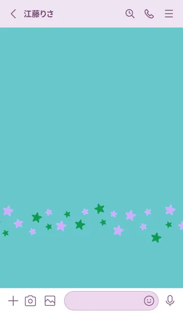 [LINE着せ替え] SIMPLE COLOR STAR THEME 9の画像2