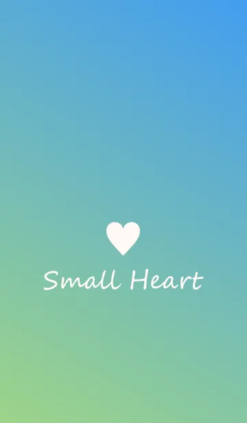 [LINE着せ替え] Small Heart *Green+Blue 2*の画像1