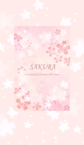 [LINE着せ替え] 優しい幸せを運ぶ軽やかなさくらの花・4の画像1