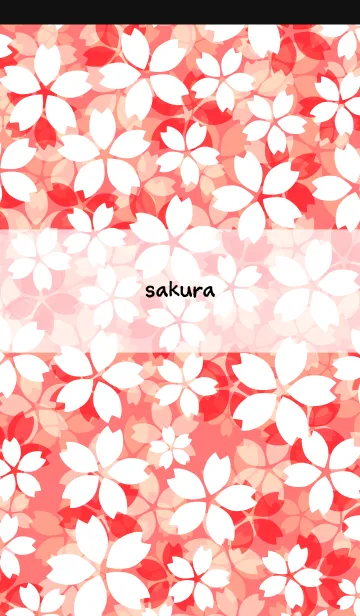 [LINE着せ替え] 桜の絨毯 黒色の画像1