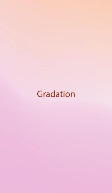 [LINE着せ替え] gradation ORANGE&PINK 64の画像1