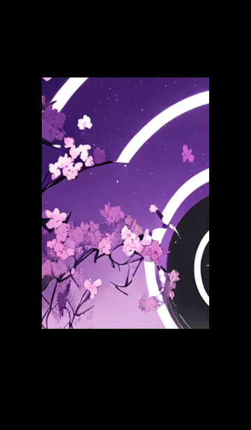 [LINE着せ替え] 月光夜桜#CaC122。の画像1