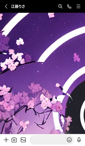 [LINE着せ替え] 月光夜桜#CaC122。の画像2