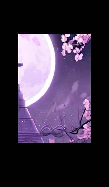 [LINE着せ替え] 月光夜桜#CaC120。の画像1