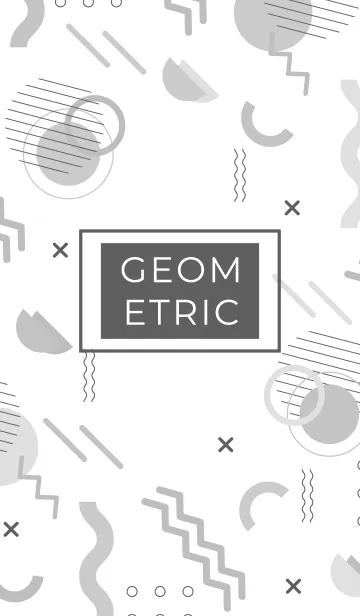[LINE着せ替え] Online Geometric Grayの画像1