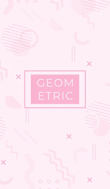 [LINE着せ替え] Online Geometric Remy Pinkの画像1