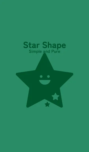 [LINE着せ替え] 星型の着せかえ フォレストグリーンの画像1
