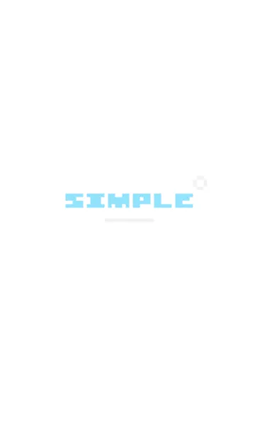 [LINE着せ替え] SIMPLE' :ブルー&ホワイトの画像1