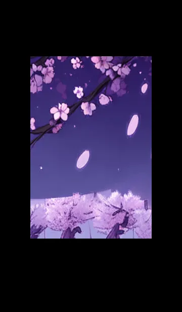 [LINE着せ替え] 月光夜桜#CaC118。の画像1