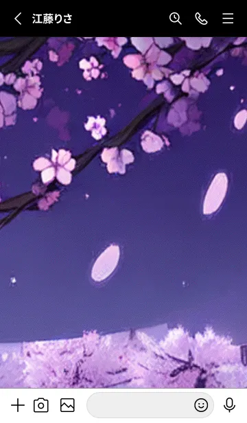 [LINE着せ替え] 月光夜桜#CaC118。の画像2