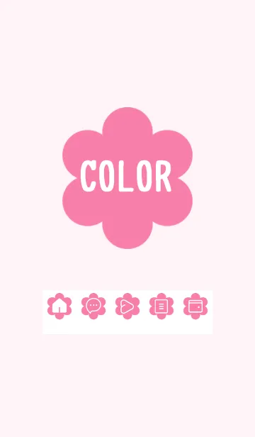 [LINE着せ替え] pink color C21の画像1