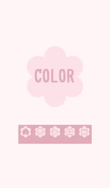 [LINE着せ替え] pink color C25の画像1