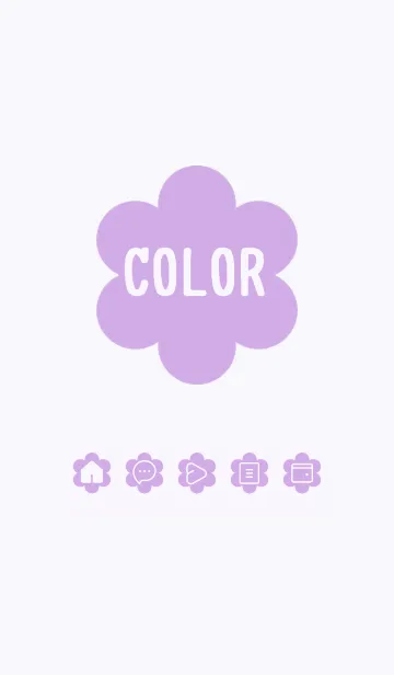 [LINE着せ替え] purple color C22の画像1