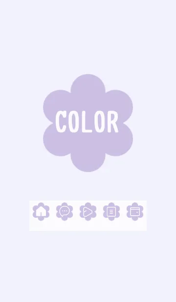 [LINE着せ替え] purple color C24の画像1