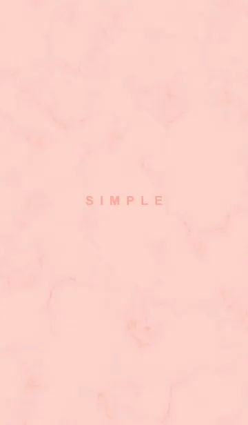 [LINE着せ替え] SIMPLE♦ピーチピンク14_1の画像1