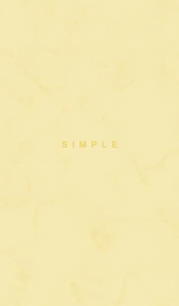 [LINE着せ替え] SIMPLE♦クリームイエロー11_1の画像1