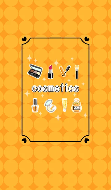 [LINE着せ替え] Cosmetics theme☆orangeの画像1