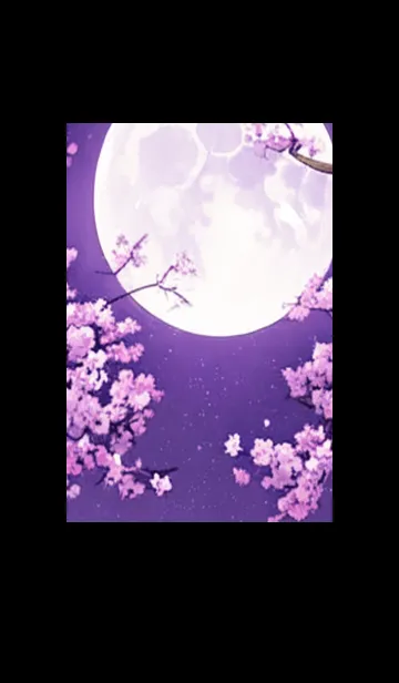 [LINE着せ替え] 月光夜桜#DB011。の画像1