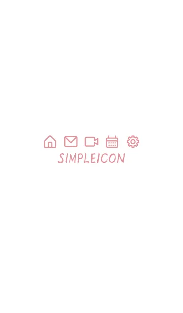 [LINE着せ替え] SIMPLE ICON -WHITE- 22の画像1