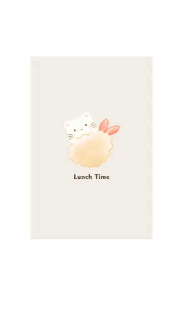 [LINE着せ替え] お弁当にねこの画像1