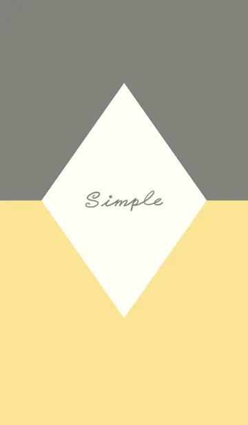 [LINE着せ替え] Simple Times J-Grey Yellow Orange (Ye3)の画像1