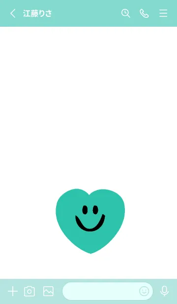 [LINE着せ替え] ハート スマイル _91の画像2