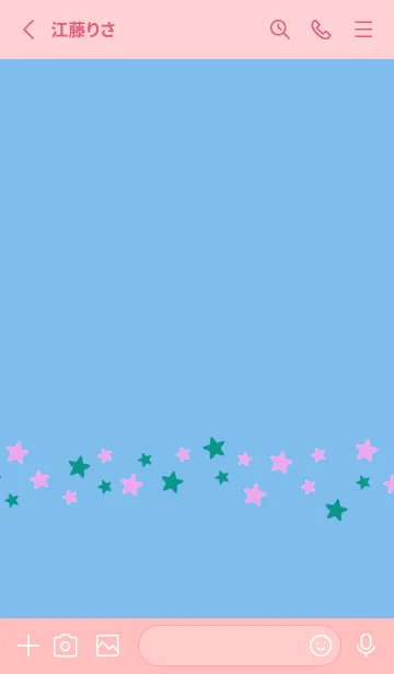 [LINE着せ替え] SIMPLE COLOR STAR THEME 10の画像2