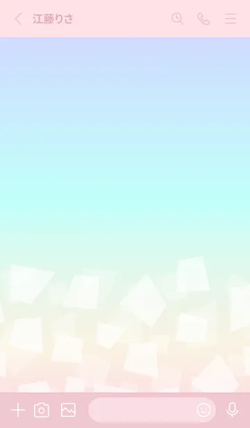 [LINE着せ替え] グラデーション 四角4の画像2