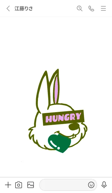 [LINE着せ替え] ハングリーラビット 321の画像2