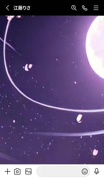 [LINE着せ替え] 月光夜桜#DB013。の画像2