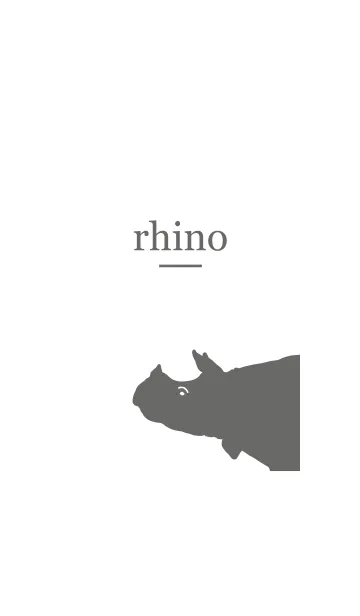 [LINE着せ替え] Simple_Rhinoceroの画像1