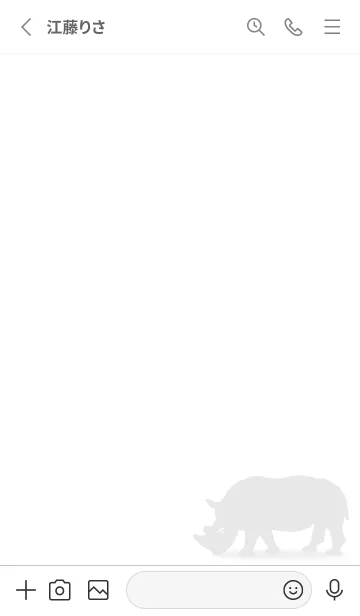 [LINE着せ替え] Simple_Rhinoceroの画像2