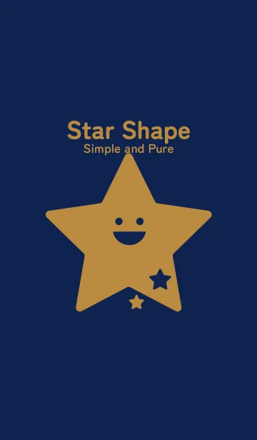 [LINE着せ替え] 星型の着せかえ 濃藍の画像1